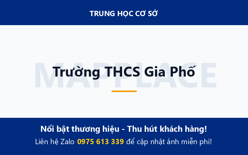 Trường THCS Gia Phố