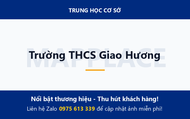 Trường THCS Giao Hương