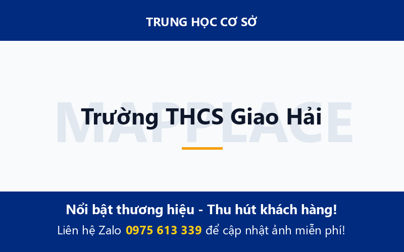 Trường THCS Giao Hải