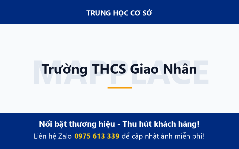 Trường THCS Giao Nhân