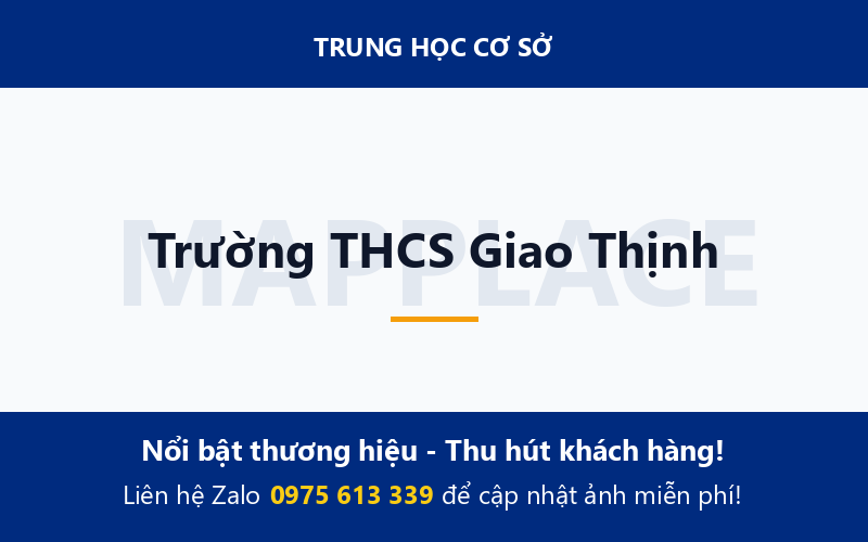 Trường THCS Giao Thịnh