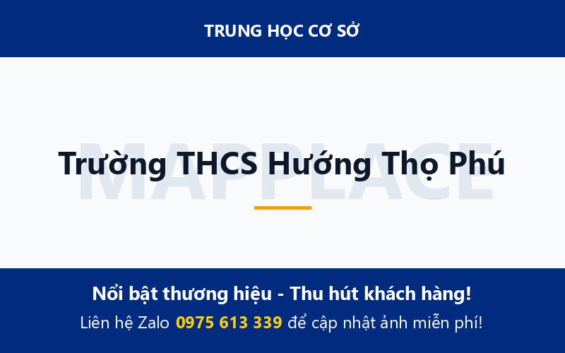 Trường THCS Hướng Thọ Phú
