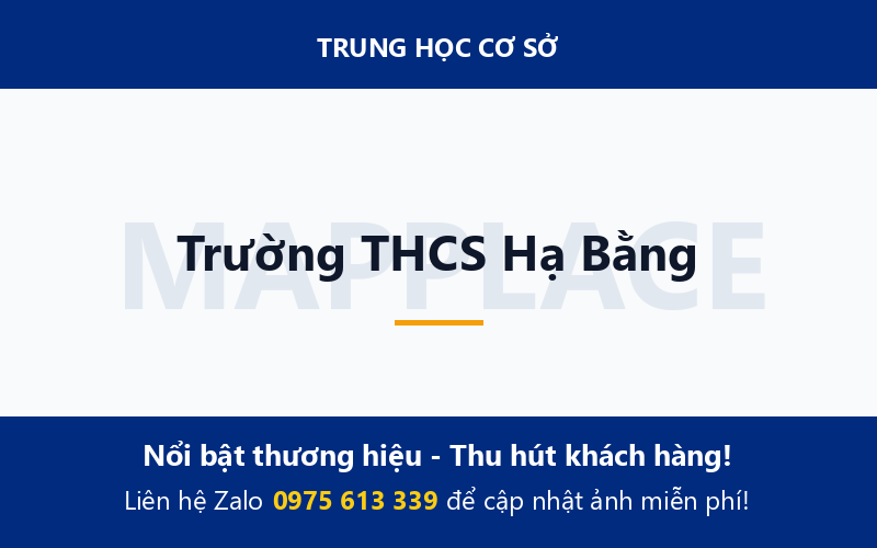 Trường THCS Hạ Bằng