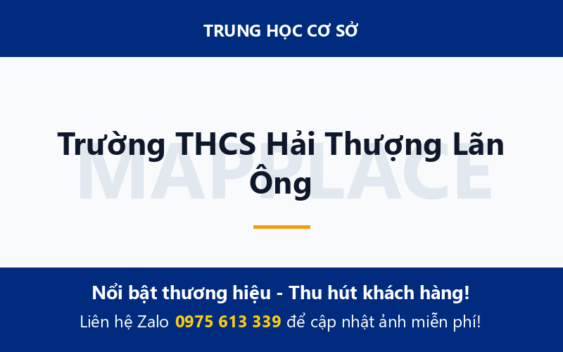 Trường THCS Hải Thượng Lãn Ông
