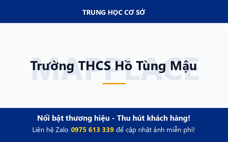 Trường THCS Hồ Tùng Mậu