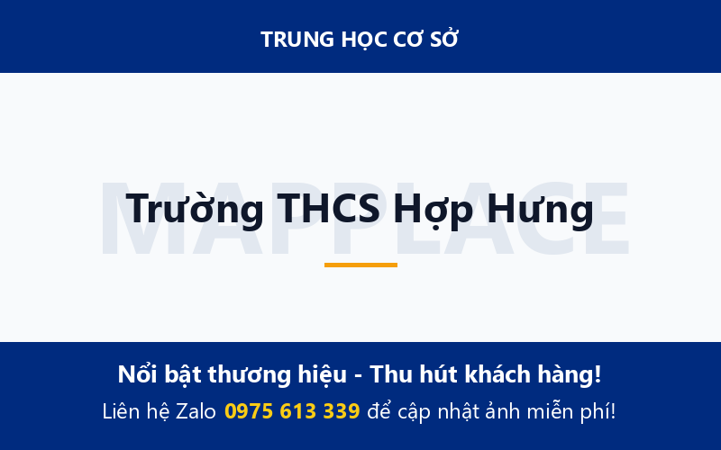 Trường THCS Hợp Hưng