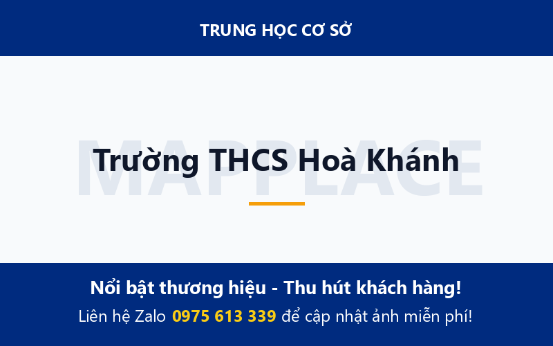 Trường THCS Hoà Khánh