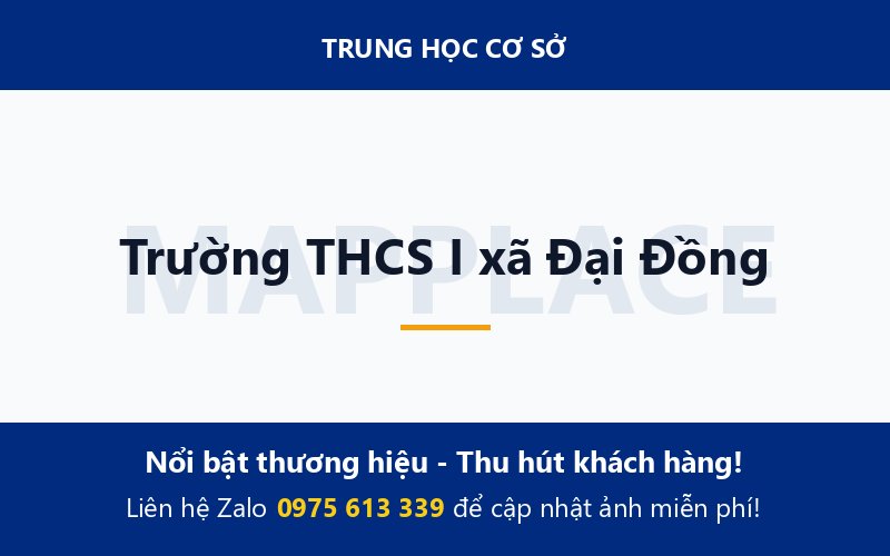 Trường THCS I xã Đại Đồng