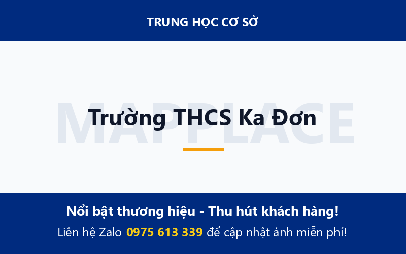Trường THCS Ka Đơn