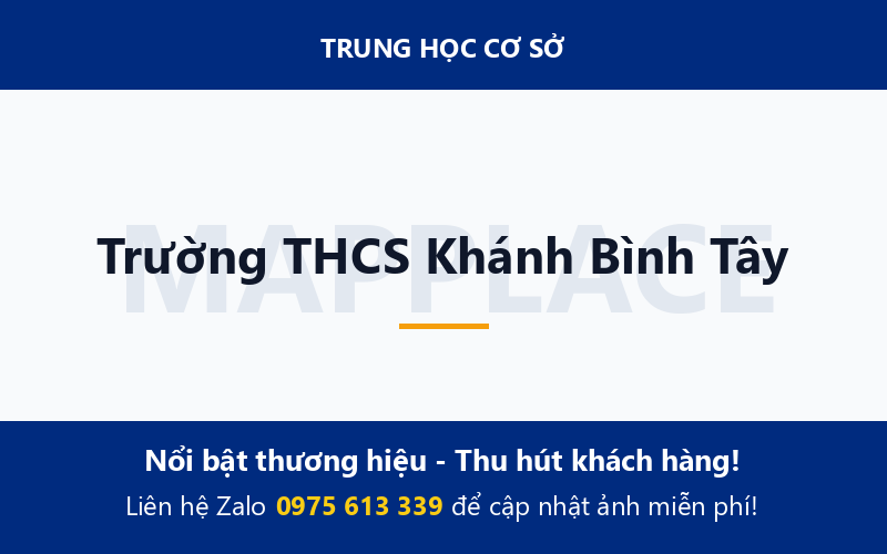 Trường THCS Khánh Bình Tây