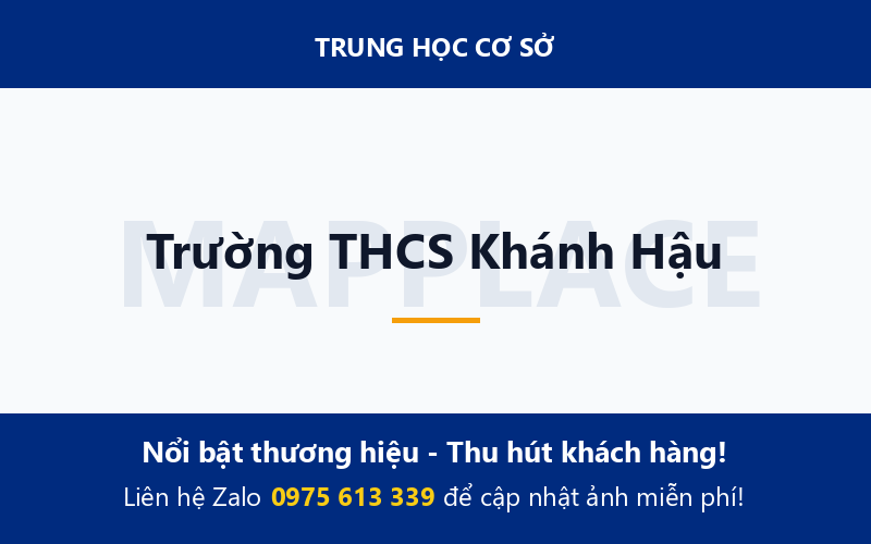 Trường THCS Khánh Hậu