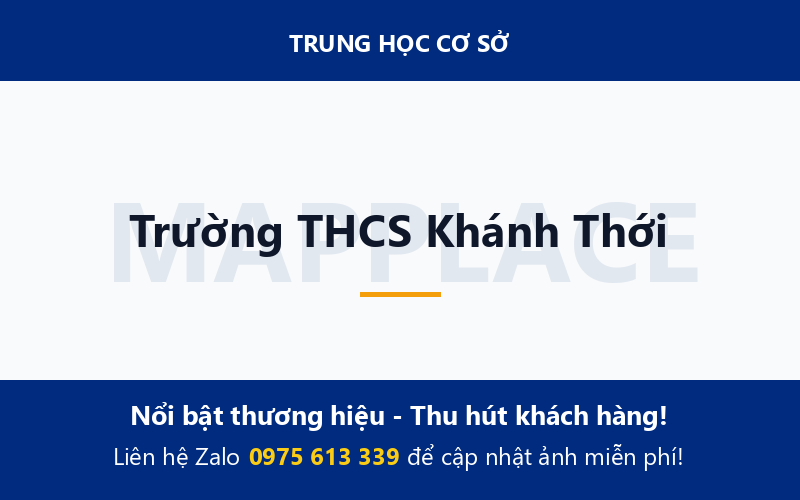 Trường THCS Khánh Thới