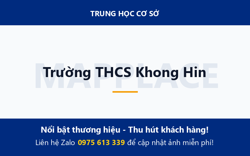 Trường THCS Khong Hin