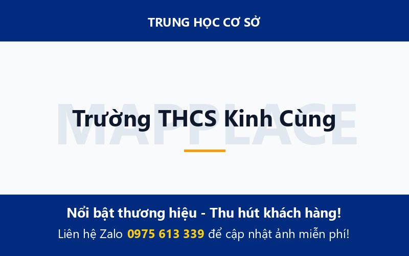 Trường THCS Kinh Cùng