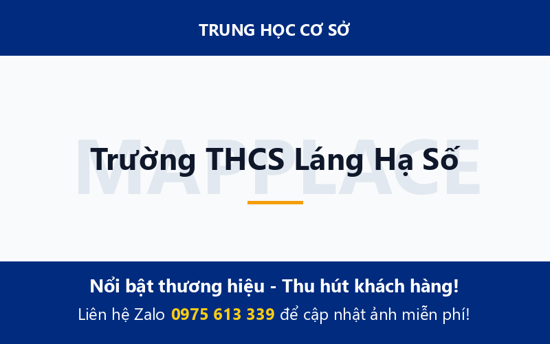 Trường THCS Láng Hạ Số