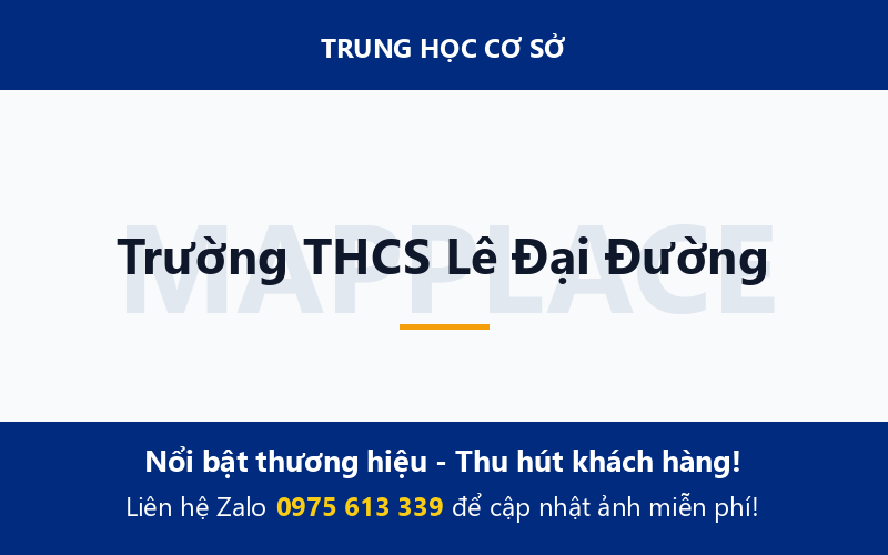 Trường THCS Lê Đại Đường