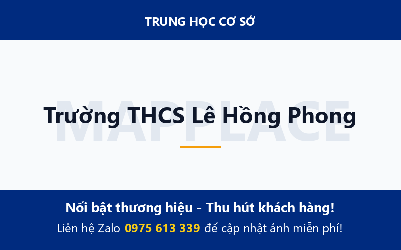 Trường THCS Lê Hồng Phong