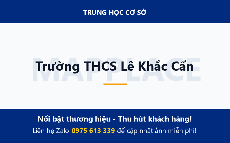 Trường THCS Lê Khắc Cẩn