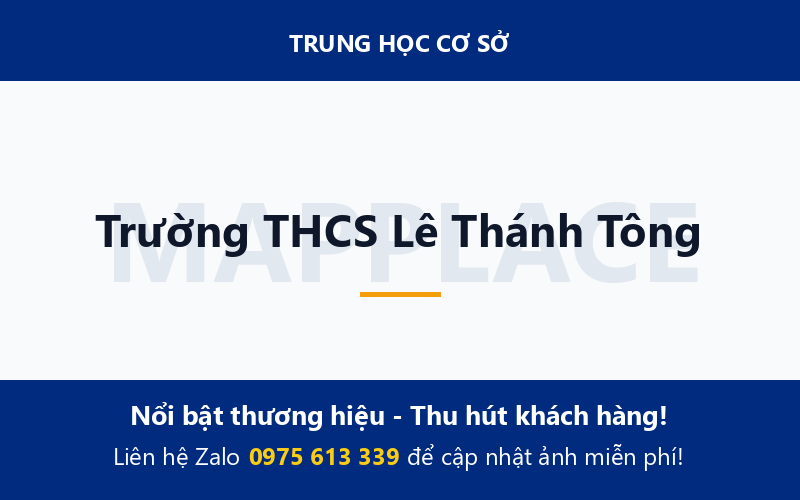 Trường THCS Lê Thánh Tông
