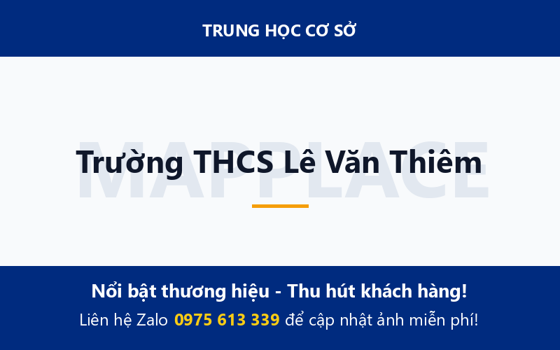 Trường THCS Lê Văn Thiêm