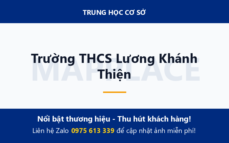 Trường THCS Lương Khánh Thiện