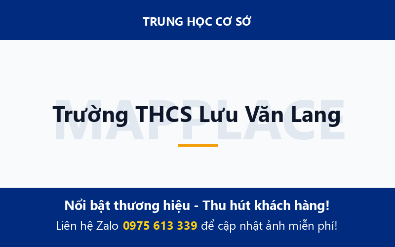 Trường THCS Lưu Văn Lang