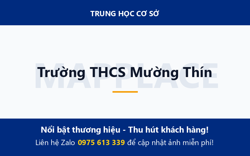 Trường THCS Mường Thín