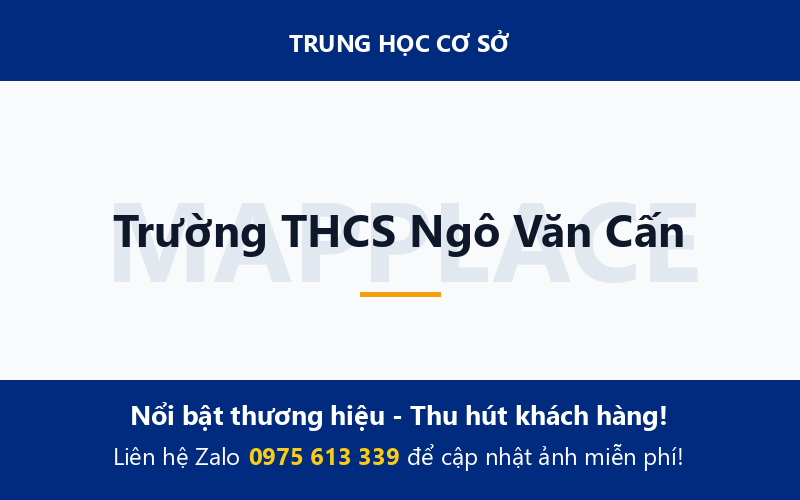 Trường THCS Ngô Văn Cấn