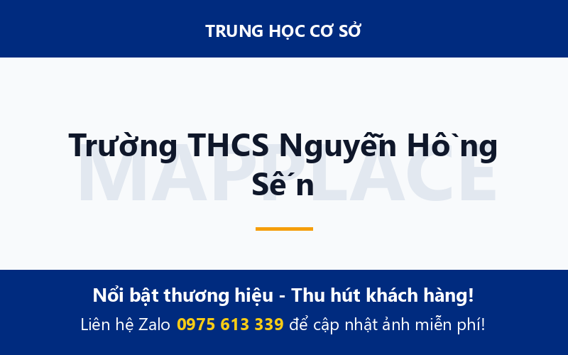 Trường THCS Nguyễn Hồng Sến