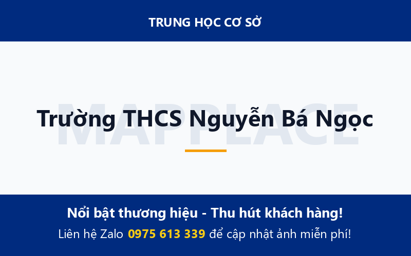 Trường THCS Nguyễn Bá Ngọc