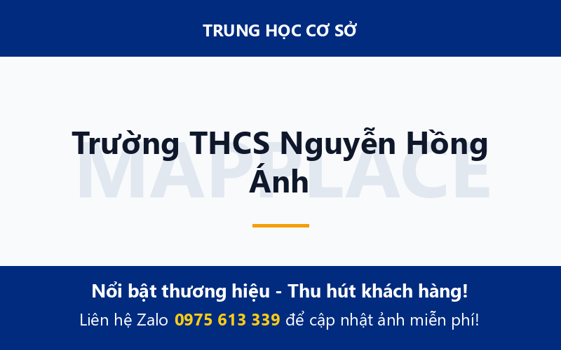 Trường THCS Nguyễn Hồng Ánh