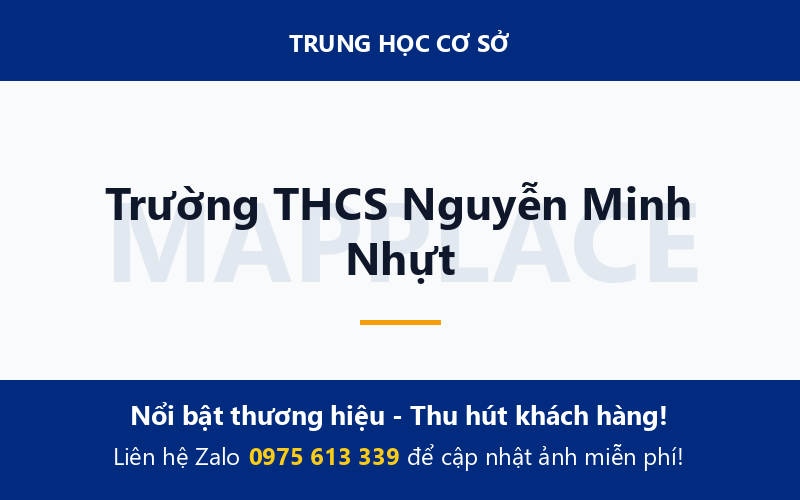 Trường THCS Nguyễn Minh Nhựt