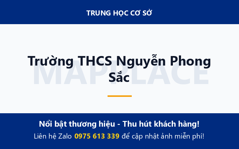 Trường THCS Nguyễn Phong Sắc