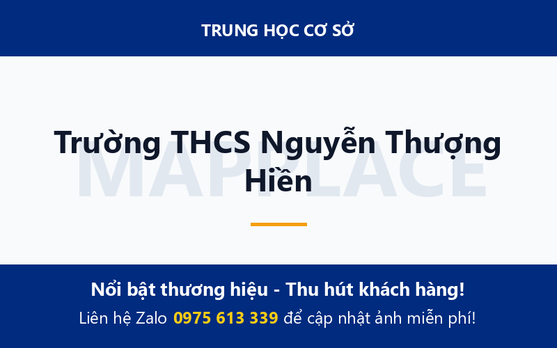 Trường THCS Nguyễn Thượng Hiền