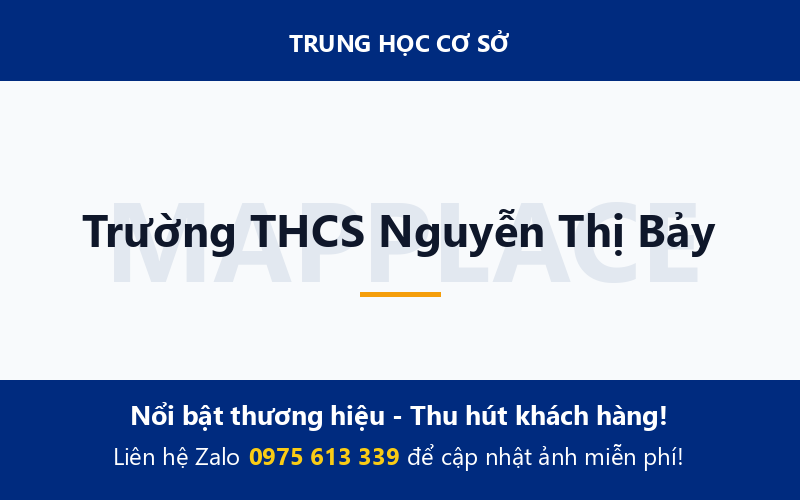 Trường THCS Nguyễn Thị Bảy