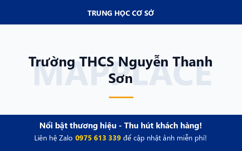 Trường THCS Nguyễn Thanh Sơn