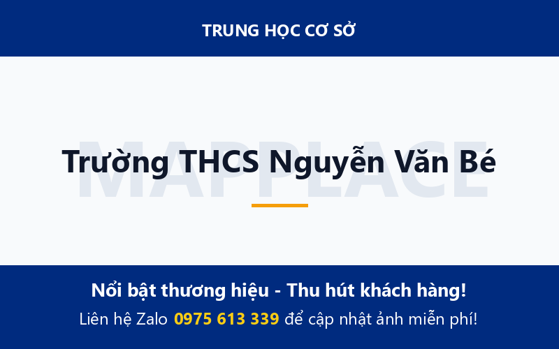 Trường THCS Nguyễn Văn Bé