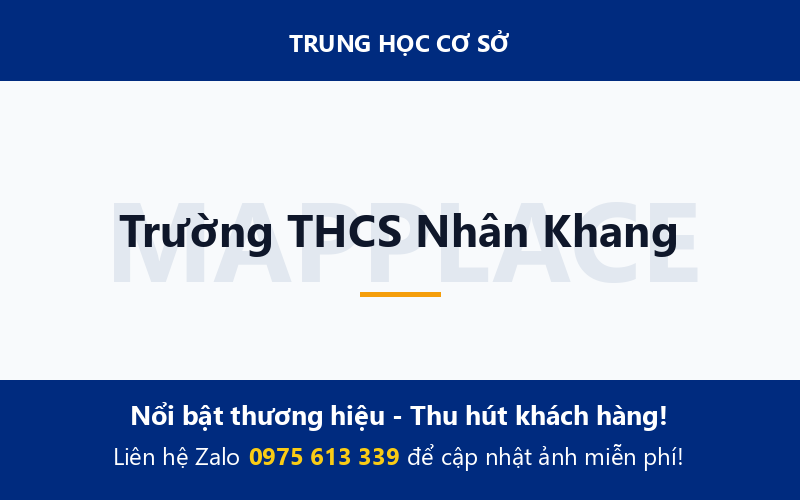 Trường THCS Nhân Khang