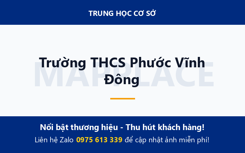 Trường THCS Phước Vĩnh Đông