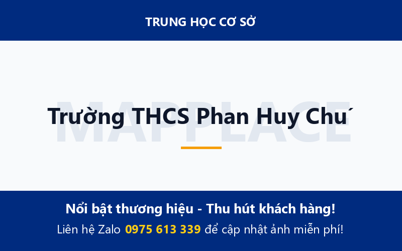 Trường THCS Phan Huy Chú