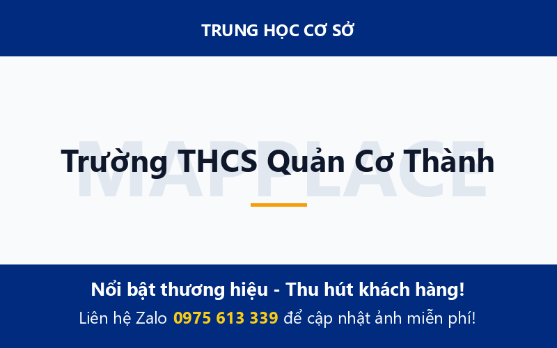 Trường THCS Quản Cơ Thành