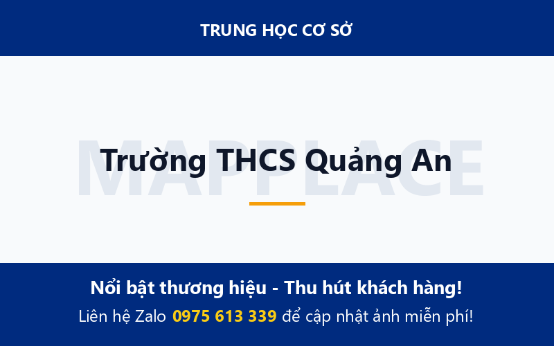 Trường THCS Quảng An
