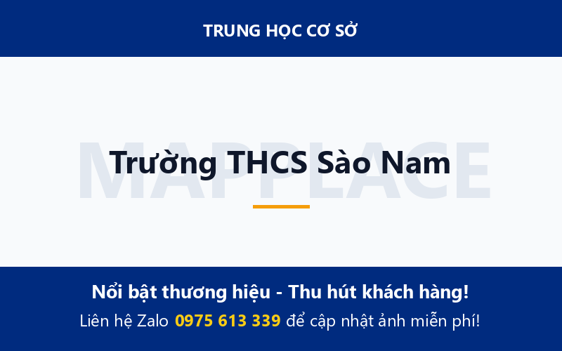 Trường THCS Sào Nam