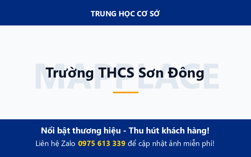 Trường THCS Sơn Đông