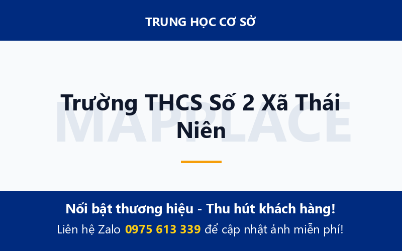Trường THCS Số 2 Xã Thái Niên
