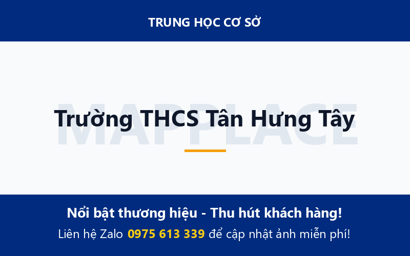 Trường THCS Tân Hưng Tây