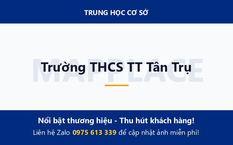 Trường THCS TT Tân Trụ
