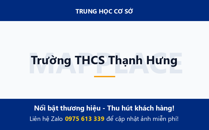 Trường THCS Thạnh Hưng