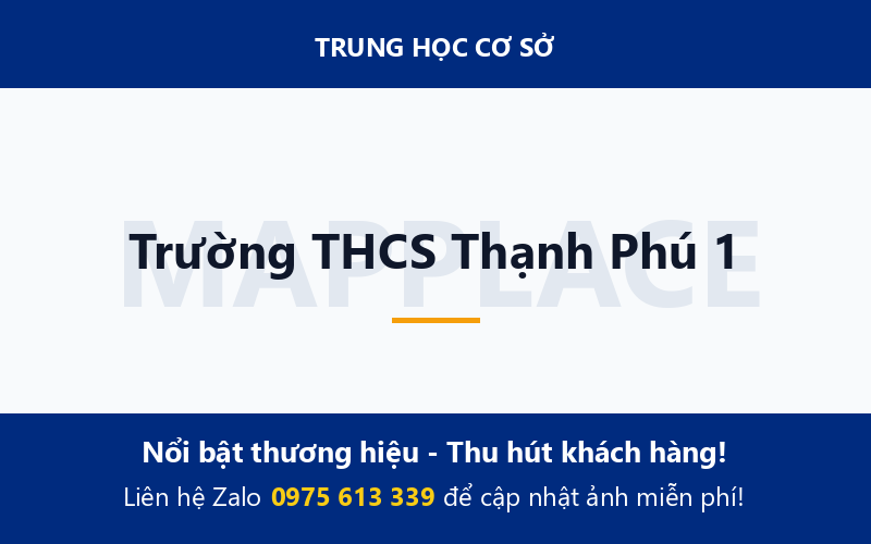 Trường THCS Thạnh Phú 1