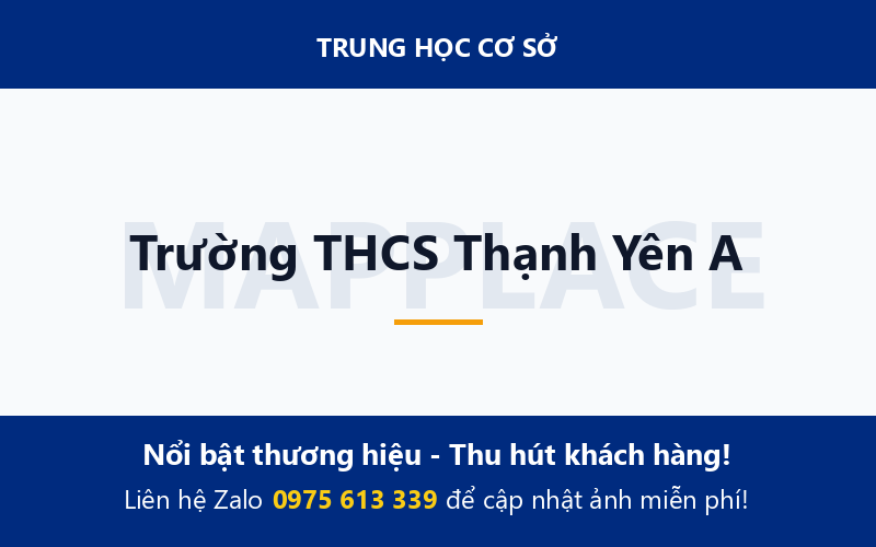 Trường THCS Thạnh Yên A